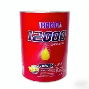 روغن موتور ایرانول مدل 12000 10W-40 SJ حجم 1 گالن قوطی فلزی
